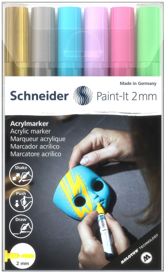 Akrylový popisovač Schneider Paint-It 310 6 ks sada - 120196
