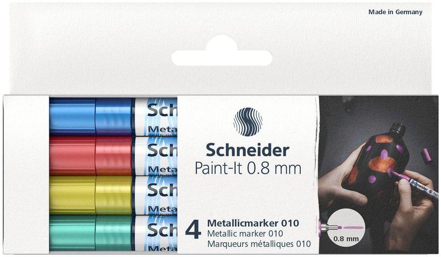 Metalický marker SchneiPaint-it 010 - Sada 4 ks - 0.8 mm - ML01011502