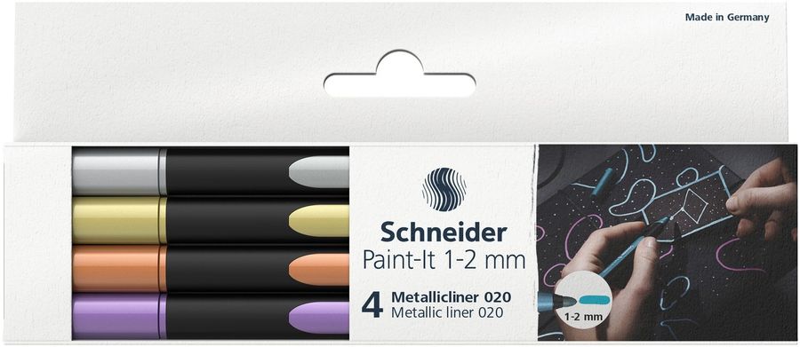 Popisovač Liner Schneider Paint-It 020 - Sada 4 kusy - ML02011501